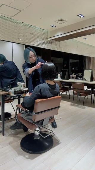 ショート SHION/銀座 まとまるカット🩵のヘアスタイル