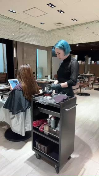 ロング カラー SHION/銀座 まとまるカット🩵のヘアスタイル