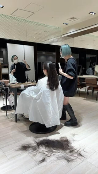 ロング SHION/銀座 まとまるカット🩵のヘアスタイル