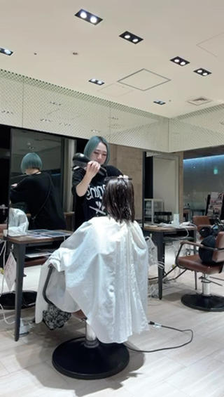 ミディアム SHION/銀座 まとまるカット🩵のヘアスタイル