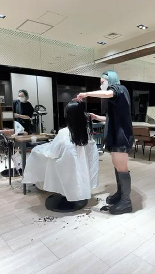 ロング SHION/銀座 まとまるカット🩵のヘアスタイル