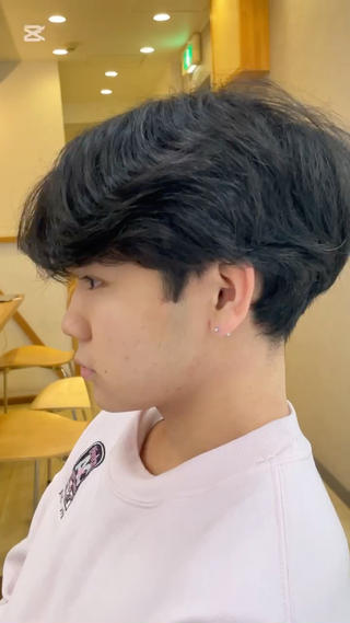 ショート パーマ メンズ 縮毛矯正モデル募集/ メンズ特化/奥響輝のヘアスタイル