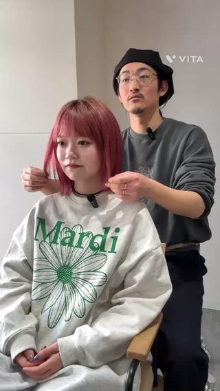ミディアム enx academyのヘアスタイル