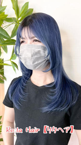 ロングヘアのウルフカット
Re:ta Hair【リタヘア】