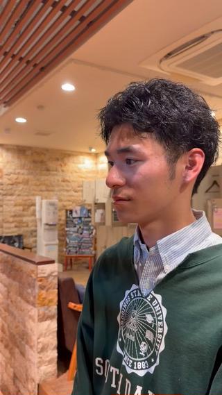 ショート パーマ メンズ mashu/ブリーチ /ストレート/らなのヘアスタイル