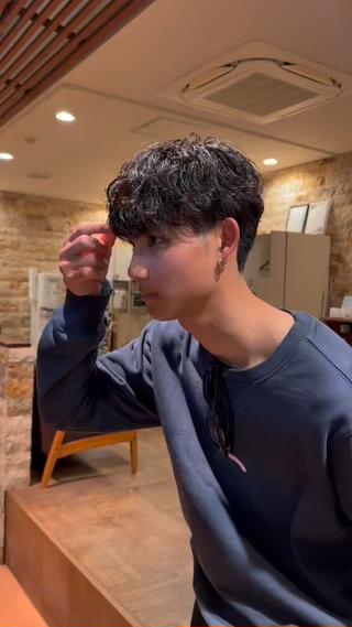 パーマ メンズ mashu/ブリーチ /ストレート/らなのヘアスタイル