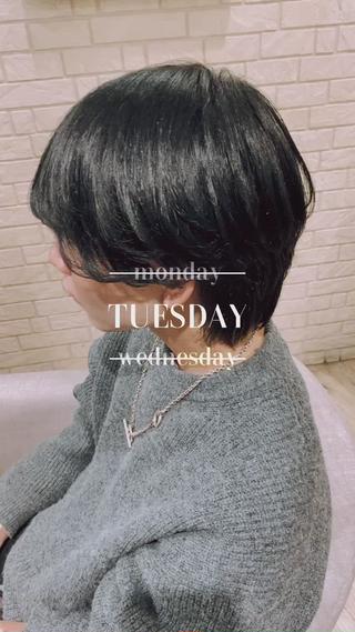 ショート 薮 恵一のヘアスタイル