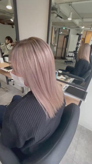 ミディアム カラー ✂️大門 巧✂️ LAFF心斎橋店のヘアスタイル