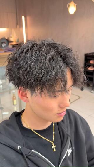パーマ メンズ Nest千葉颯 メンズスタイリストのヘアスタイル