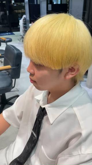 カラー メンズ メンズ限定そらパーマ カラーモデル募集🍯のヘアスタイル