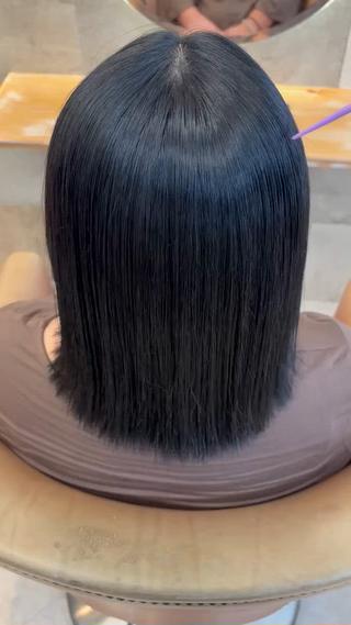 ノーマルカメラです
縮毛矯正をかけると翌朝から準備の時間が圧倒的に短くなります