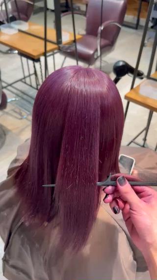 セミロング カラー ✨ハイトーン YUTO✨のヘアスタイル