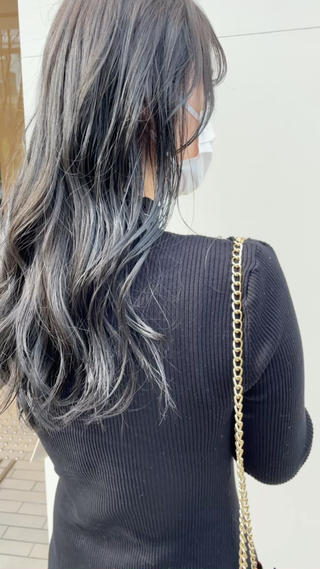 ロング カラー 梅田美容室/ ウルフカットのヘアスタイル