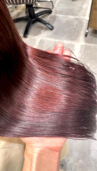 ミディアム カラー ヘアアレンジ 梅田美容室/ ウルフカットのヘアスタイル