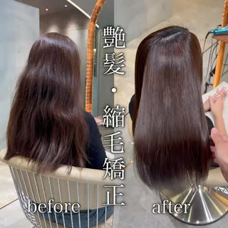 ロング 縮毛矯正/髪質改善/ レイヤー/石井龍のヘアスタイル