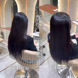 ロング 縮毛矯正/髪質改善/ レイヤー/石井龍のヘアスタイル