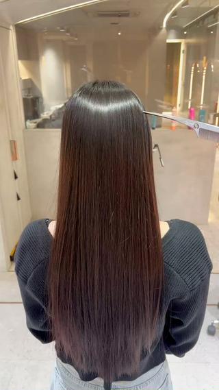 ロング 縮毛矯正/髪質改善/ レイヤー/石井龍のヘアスタイル
