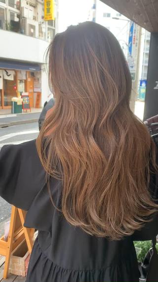セミロング カラー 髪質改善＊韓国ヘア＊ レイヤー＊IBUKIのヘアスタイル