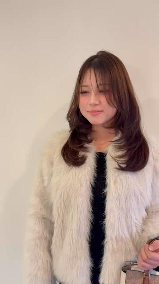 セミロング カラー 髪質改善*韓国ヘア* レイヤー*IBUKIのヘアスタイル