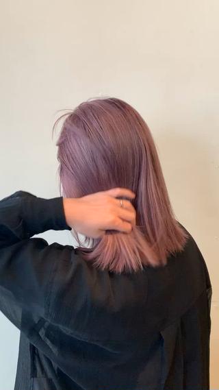 ミディアム カラー 髪質改善＊韓国ヘア＊ レイヤー＊IBUKIのヘアスタイル