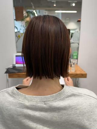 ショート カラー パーマ ショートヘア/ボブ ウルフ/菱田勇一のその他イメージ