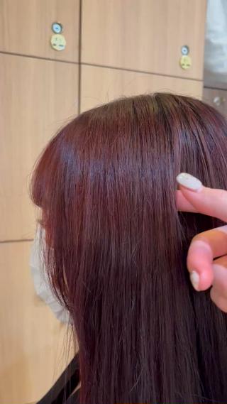 ブリーチなしでできるだけ赤く 