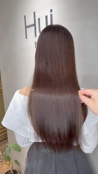 ロング 天神橋筋　髪質改善 縮毛矯正　中川将彰のヘアスタイル