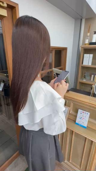 ロング 天神橋筋　髪質改善 縮毛矯正　中川将彰のヘアスタイル