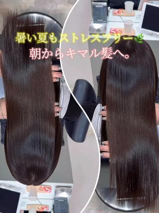 ロング AHNKISM所属・髪質改善/艶カラー HANAのヘアスタイル