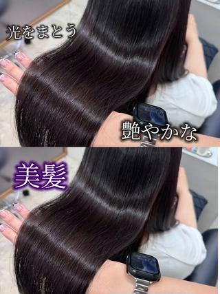 ロング カラー AHNKISM所属・髪質改善/艶カラー HANAのヘアスタイル