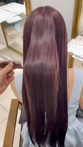 ベースがかなり明るめの方はワンカラーでここまでお色味入ります 