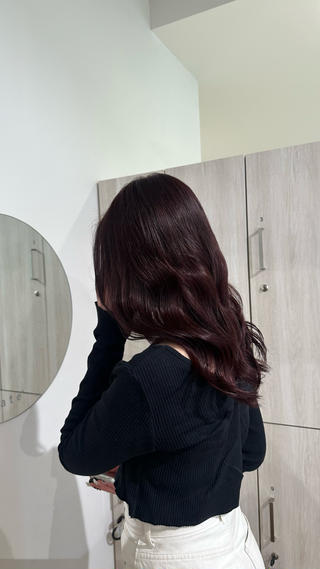 セミロング 似合わせツヤカラー 【yate'】ユウナのヘアスタイル