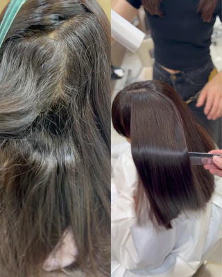 ロング カラー パーマ 🌷縮毛矯正🌷 中村百花のヘアスタイル