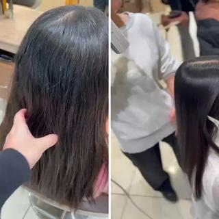 ロング パーマ 🌷縮毛矯正🌷 中村百花のヘアスタイル