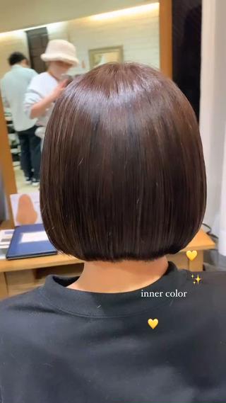 インナーカラー
ブリーチカラー
ミニボブ 