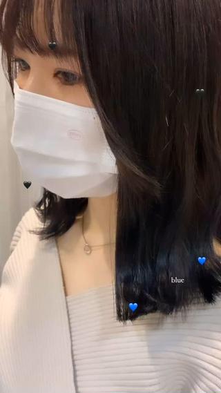 くびれヘア
アッシュカラー 