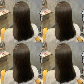 ロング カラー 小泉 志歩のヘアスタイル