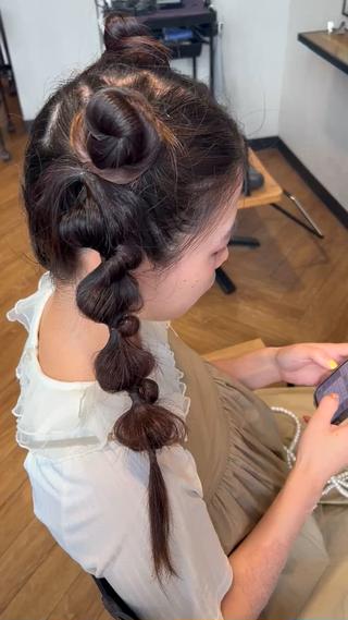 猫耳ぽんぽんアレンジ