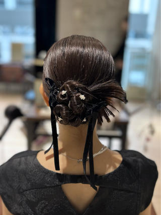 ロングスタイルで出来るアレンジです