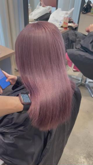 ロング カラー ヘアアレンジ メンズ 🧸ハイトーン🧸 ゆっきー🧸のヘアスタイル