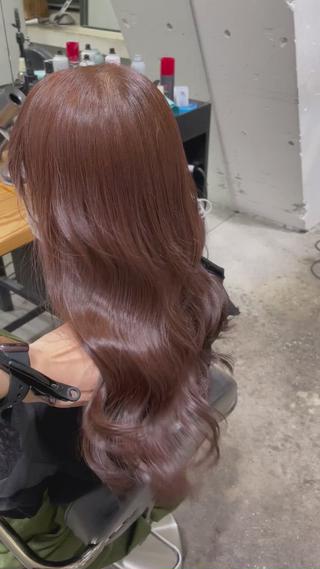 ロング カラー ヘアアレンジ 🧸ハイトーン🧸 ゆっきー🧸のヘアスタイル