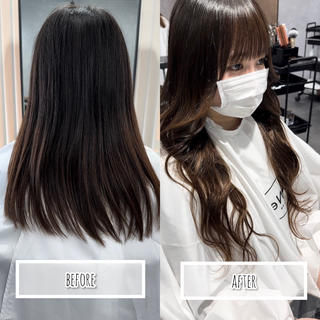 #プルエクステ#プラチナ毛質#ロング 