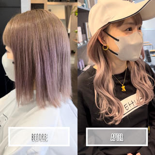 #プルエクステ#ダイヤモンド毛質#ロング 