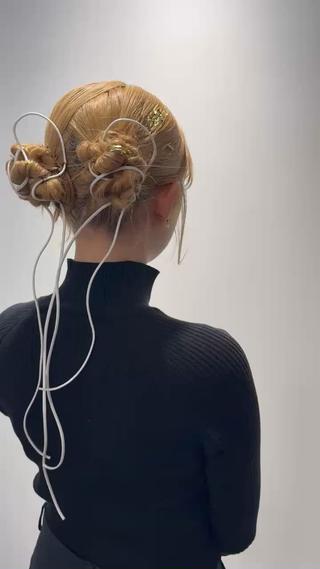 ロング ヘアアレンジ 立川 奈那子のヘアスタイル