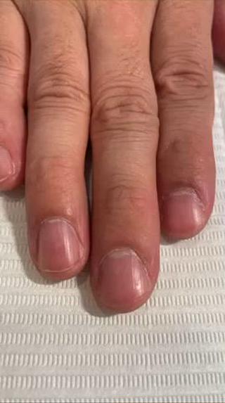 Men's nail メンズネイル　クリアネイル 