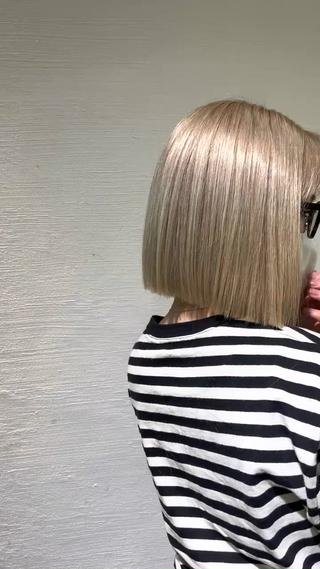 ハイトーンボブ可愛い〜
オシャレ感が欲しい方にオススメです 