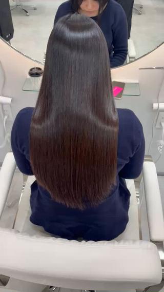 ロング 美髪縮毛矯正／ツヤ 髪カラー🫧つばさのヘアスタイル