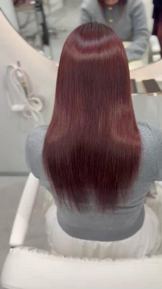 ロング 美髪縮毛矯正／ツヤ 髪カラー🫧つばさのヘアスタイル