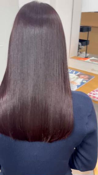 ロング カラー hoNua. 栄/透明感カラーのヘアスタイル
