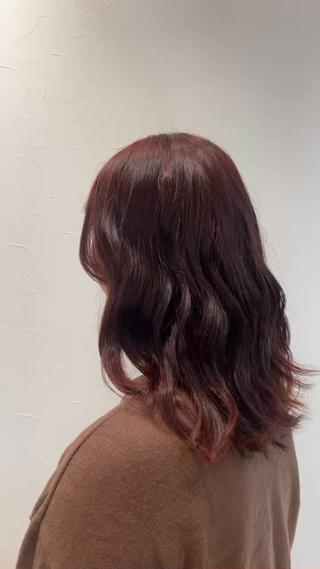 セミロング ふわモテ/艶カラー yuki♡♡のヘアスタイル